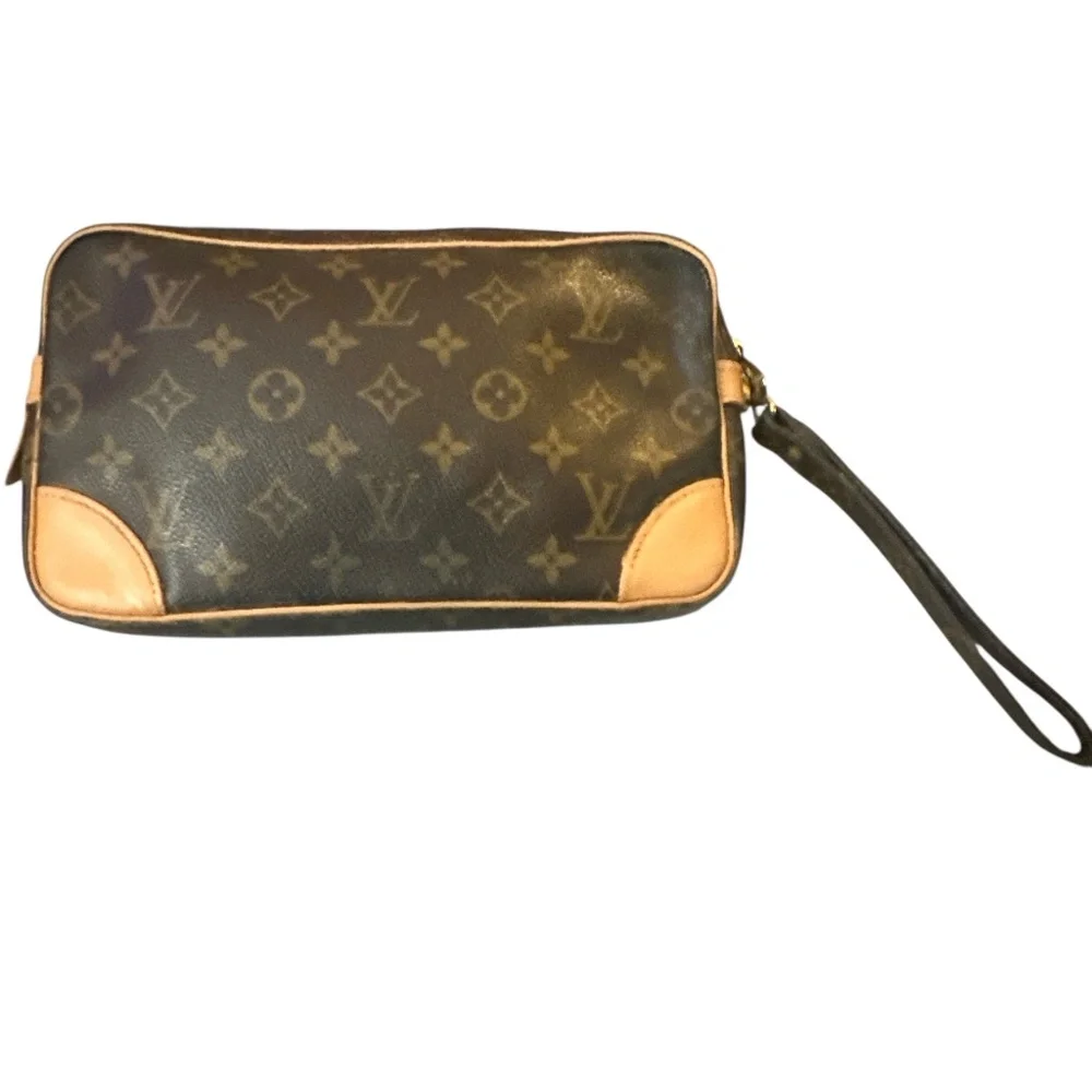 Louis Vuitton Wristlet Marly Dragonne Brown Monogram Man or Woman - Picture 2 of 10